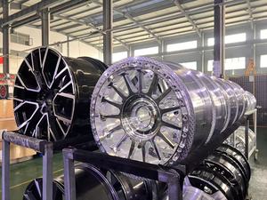 Lightweight Custom Forged <b>Wheels</b> with Silver Wire Drawing Technology Can Be Customized for Various Car Models and Sizes - Product Image 4
