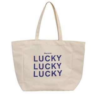 High Quality Eco-Friendly Cotton <b>Canvas</b> <b>Tote</b> Bags Custom Long Shoulder Handle Durable Fashionable Letter Pattern Advertising - Product Image 1