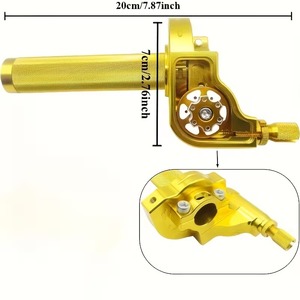 Poignée d'accélérateur à dégagement rapide en aluminium CNC de 22 mm, adaptée aux VTT de 110 à 250 cm³ - Product Image 4