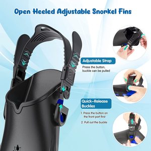 Ren Tong vendita calda ultima maschera da Snorkeling in vetro temperato e <span class=keywords><strong>Snorkel</strong></span> <span class=keywords><strong>Dry</strong></span> Top con pinne - Product Image 2