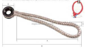 Connettore ad anello morbido UHMPE da <span class=keywords><strong>3</strong></span> mm facile da usare per il fai da te, accessori per la navigazione - Product Image 4