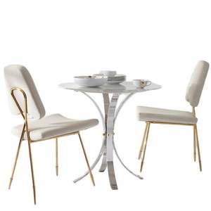 Muebles <span class=keywords><strong>de</strong></span> Villa <span class=keywords><strong>Comedor</strong></span> Diseñadores Tapizados <span class=keywords><strong>Comedor</strong></span> Tufted Sillas blancas <span class=keywords><strong>Comedor</strong></span> nórdico Sillones Sillas <span class=keywords><strong>de</strong></span> <span class=keywords><strong>comedor</strong></span> para <span class=keywords><strong>comedor</strong></span> - Product Image 2