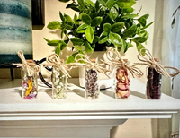 Suvenir Pernikahan Rustic Bunga Kering Asli dalam Botol Kaca Mini Hadiah untuk Tamu Pernikahan, Hari Valentine, Paskah, dan Hari Ibu