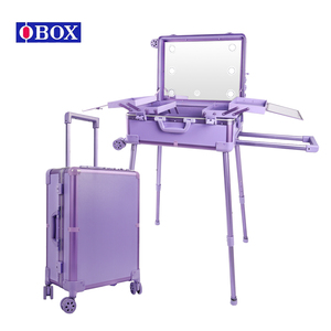 Maleta <span class=keywords><strong>de</strong></span> Maquillaje OBOX con Ruedas y Gran Capacidad <span class=keywords><strong>de</strong></span> Almacenamiento, Caja <span class=keywords><strong>de</strong></span> Maquillaje Todo en Uno para Maquilladores - Product Image 1