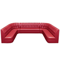 Ensemble de meubles de salon VIP pour hôtel, KTV, bar, canapé-banc en métal et bois de style européen moderne, pour club
