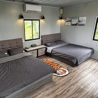 La maison mobile préfabriquée de 10 pieds/20 pieds en Chine prix bon marché paquet plat maison de 3 chambres avec conteneur pour une utilisation hospitalière en Thaïlande
