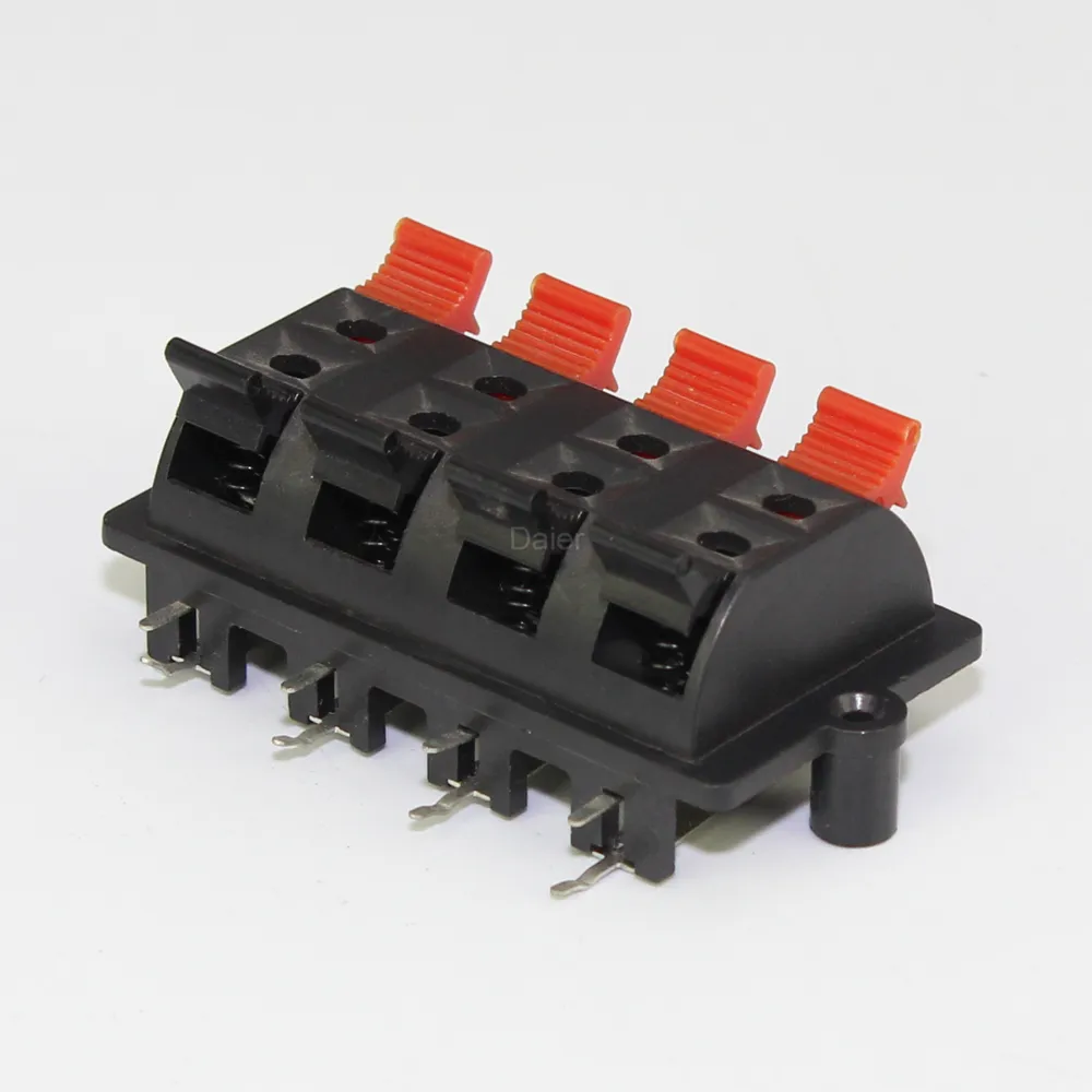 WP8-3 8P rojo y blanco y negro Clip Terminal pulsador WP Terminal de cable conector