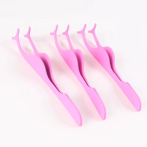 Stainless Steel Eyelash <b>Curler</b> Tweezers False Lash Aid Brow <b>Curler</b> Beauty Makeup Tool - Product Image 4