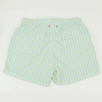 Short de bain décontracté pour homme grande taille à séchage rapide, 100 % nylon, imprimé rayé, extensible dans quatre directions, respirant, écologique et élastique