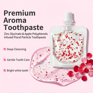 <span class=keywords><strong>Pasta</strong></span> de Dientes con Aroma a Pétalos de Flores, Paquete Individual Portátil, Limpieza Profunda, Aliento Fresco, Cuidado Bucal para Viajes - Product Image 5