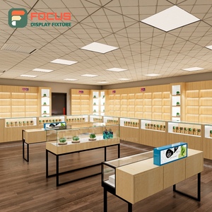 Vitrine de présentation pour tabac, en bois et verre, avec éclairage LED, pour magasin de tabac - Product Image 4