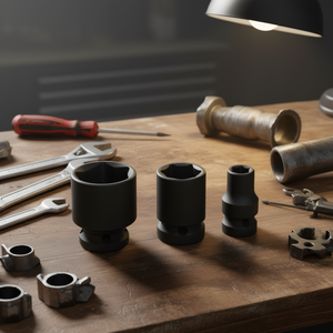 Jeu de clés à douille à chocs Fervi, 3 pièces, métriques, à embout hexagonal - Product Image 3