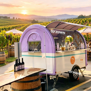 Remorque alimentaire mobile personnalisable avec peinture et logo, espace de travail spacieux, chariot à nourriture pour hot-dogs et fritures, idéal pour les opérations de vente en extérieur - Product Image 1
