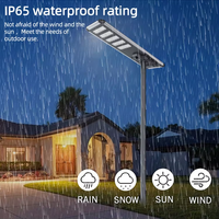 Lampu Jalan Luar Ruangan Tahan Air IP67 Aluminium 150W-300W Sensor Radar LED Panel Surya Kontrol Jarak Jauh Bodi Lampu Paduan Aluminium