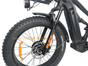 Bicicleta Eléctrica de Caza de Largo Alcance con Doble Motor, Baterías de 60V35AH, Suspensión Completa, para Nieve - Product Image 5