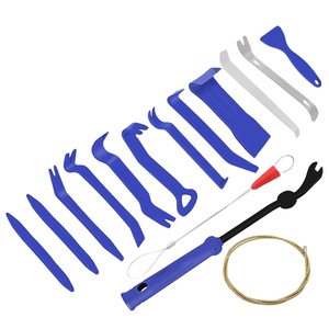 Kit di strumenti per la rimozione automatica del rivestimento, Wetado 15 pezzi strumento per la rimozione del pannello dell'auto Kit di rifinitura interna per rimuovere il rivetto Set di strumenti di leva in plastica - Product Image 1