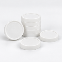 Couvercle de pot alimentaire en plastique blanc à vis, lisse, hermétique, pour cuisine, vente en gros, direct usine