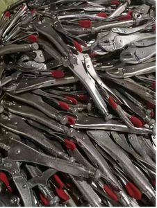 Empuñaduras de tornillo de Banco de punta redonda de 10 pulgadas, Alicates de bloqueo, bloqueo de canal de mandíbula curva para prensado, acero, cromo vanadio, OEM personalizable - Product Image 6