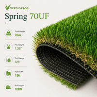 Gazon artificiel ECO-Premium 35 mm sans plomb, haute densité, souple, pour jardins résidentiels sur toits, sûr, léger, synthétique, printemps