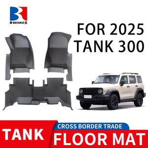 แผ่นรองพื้นรถยนต์ 3 ชิ้น แบบเต็มคัน ป้องกันการลื่น กันน้ำ TPE 5D หนา 3.5 มม. ยี่ห้อ 5W สำหรับรถยนต์ Tank 300 ปี 2020-2025 - Product Image 2