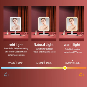 Lớn thông minh HD trang điểm gương với 3 màu LED ánh sáng tự động Bộ nhớ điều chỉnh độ sáng cơ sở lưu trữ cho chính xác trang điểm hoặc hiện tại - Product Image 3