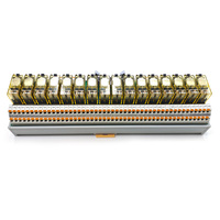 Modulo relè a 16 vie RJ2S DC24V DPDT per montaggio su guida DIN, 8A a bassa potenza, terminale IDC, espansione uscita PLC