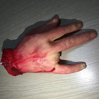 Pièces de corps coupées réalistes en latex, mains, bras, jambes, pieds, cerveaux factices, accessoires d'horreur pour Halloween, maison hantée, décoration de fête