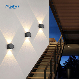Lámpara de Pared LED <span class=keywords><strong>para</strong></span> Exteriores, Color Negro Mate, 4W, IP44, Impermeable, con Iluminación Arriba y Abajo, <span class=keywords><strong>para</strong></span> Decoración de Balcón y Jardín - Product Image 6