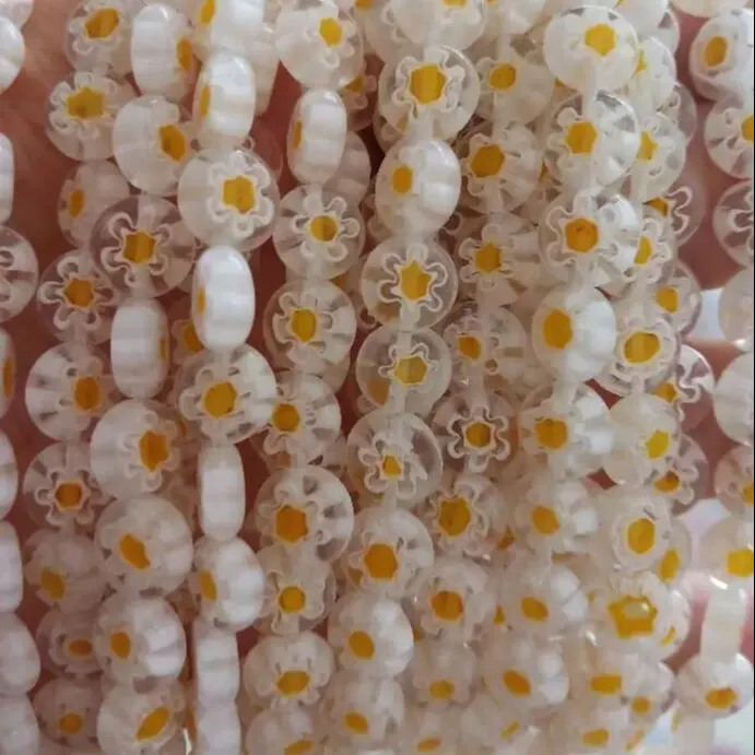 Korea blume glas perlen für armband 8mm