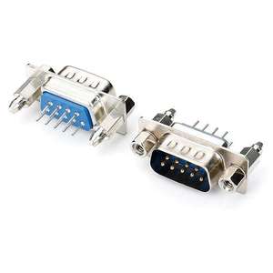 Conector D-SUB Macho de 9 Pines DB9 con Conector Tipo V/T 4-40 #   Conector Nut DB DP9P para PCB D-Sub - Product Image 2