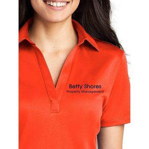 Camisas Bordadas Personalizadas, Polo de Mujer en Tela de Malla de Poliéster, Bordado Personalizable, Corte Regular - Product Image 2