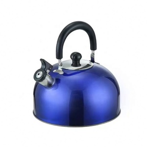 Bouilloire à thé classique de 3-5 L en acier inoxydable coloré avec sifflet, compatible induction, idéale pour la maison - Product Image 5