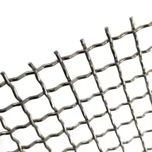 316 304 Stainless Steel Crimped Woven Wire Mesh 1Mm 0.5Mm 2Mm 3Mm With Wholesale Price