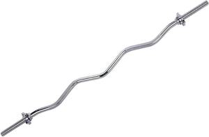 Barra filettata cromata con collari a stella per <span class=keywords><strong>palestra</strong></span> <span class=keywords><strong>Fitness</strong></span> - Product Image 4