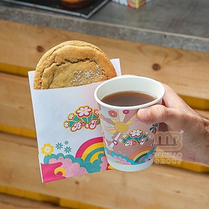 Dùng một lần không thấm mỡ Pastry túi sáp Túi chiên gà Cookie bỏng ngô bao bì thực phẩm an toàn túi giấy - Product Image 2