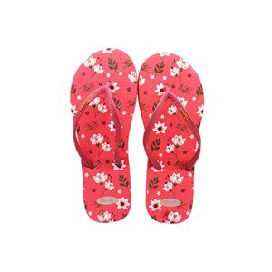 Nicecin Nouvelle Tendance Sandales d'été pour femmes, Tongs à imprimé fleur de lys, avec bride en caoutchouc durable et antidérapante, pour la plage - Product Image 1