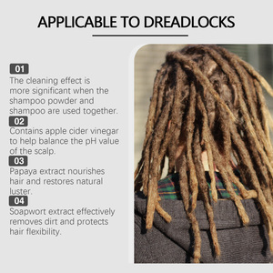 <span class=keywords><strong>Kit</strong></span> de nettoyage pour dreadlocks Hoegoa, poudre de shampooing et shampooing, nettoyage en profondeur du cuir chevelu, formule au vinaigre de cidre de pomme - Product Image 5