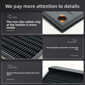 Geïntegreerd Hondentoilet Voor Golden Retrievers En Middelgrote/Grote Honden Anti-Step Urine Spoelbare Platte Plastic Potje Eenvoudige Stijl - Product Image 5