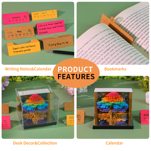 Blocco Note 3D <span class=keywords><strong>Albero</strong></span> dei Chakra, Scultura di Carta dell'<span class=keywords><strong>Albero</strong></span> <span class=keywords><strong>della</strong></span> <span class=keywords><strong>Vita</strong></span>, Decorazione Spirituale, Fogli per Appunti, Regalo Creativo in Carta - Product Image 6