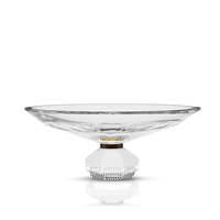 Bonbonnière en cristal HiTop, bol Chelsea en verre transparent sans plomb pour servir des fruits et des bonbons, ornement de table de luxe pour la maison, les mariages et les fêtes