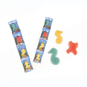 8g Individually Wrapped Sea Animals World Shapes Sea Foods Buffet Turtles Seehorses Crabs Gummy Soft Jelly Candy