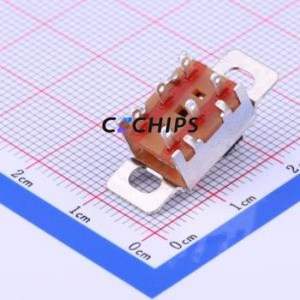 OS203013MT7QN1 Slide Switch Through hole Component (THT) Switch Double Pole Three Throw Rectangle Pin Header Solder Tab 9.3mm - Product Image 2