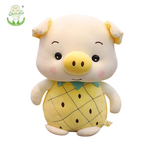 Cute Adorable Strawberries Piggy Bunny Plush Toy Stuffed Soft Animal Dolls Squishy Toys Birthday Gift <strong>Decor</strong> - Product Image 5