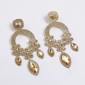 <span class=keywords><strong>Lustre</strong></span> <span class=keywords><strong>strass</strong></span> boucle d'oreille sans fondu sans plomb sans nickel bijoux boucle d'oreille - Product Image 6
