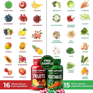 Complément alimentaire en capsules de vitamines pour fruits et légumes OEM, complément alimentaire santé, double capsules, multifonction, légumes et fruits - Product Image 3