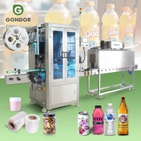 Machine d'étiquetage rétractable pour flacons de film de 35 mm avec applicateur complet, manchon thermorétractable en plastique, étiquetage rétractable