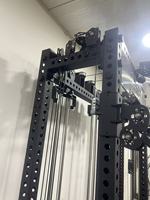 Barre de traction en métal pour usage commercial, rack de musculation avec pile de poids de 80 kg, machine d'entraînement de musculation