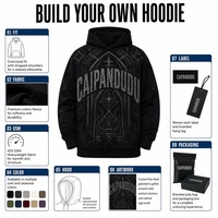 Vente en gros de sweats à capuche surdimensionnés pour hommes, manches longues, poche avant, style streetwear, vêtements pour jeunes, logo personnalisé