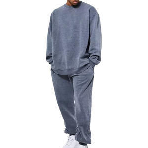 Ensemble de survêtement pour homme, 2 pièces, sweat-shirt à capuche, jogging, uni, décontracté, sport, nouvelle collection, de haute qualité, en gros - Product Image 1