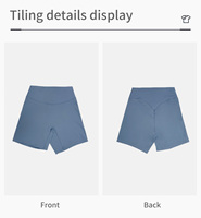 Shorts de yoga taille haute respirants personnalisés, ultra doux, effet push-up, pour la gym, le fitness, la course et le cyclisme pour femmes